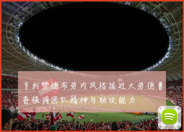 亨利赞德布劳内风格接近大劳德鲁普强调团队精神与助攻能力